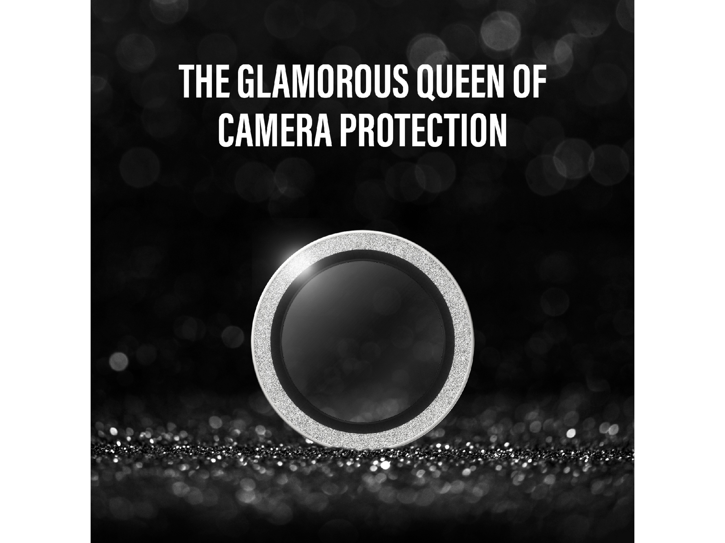 PanzerGlass iPhone Air Hoops Linsebeskytter (glitter silver) Skjermbeskytter