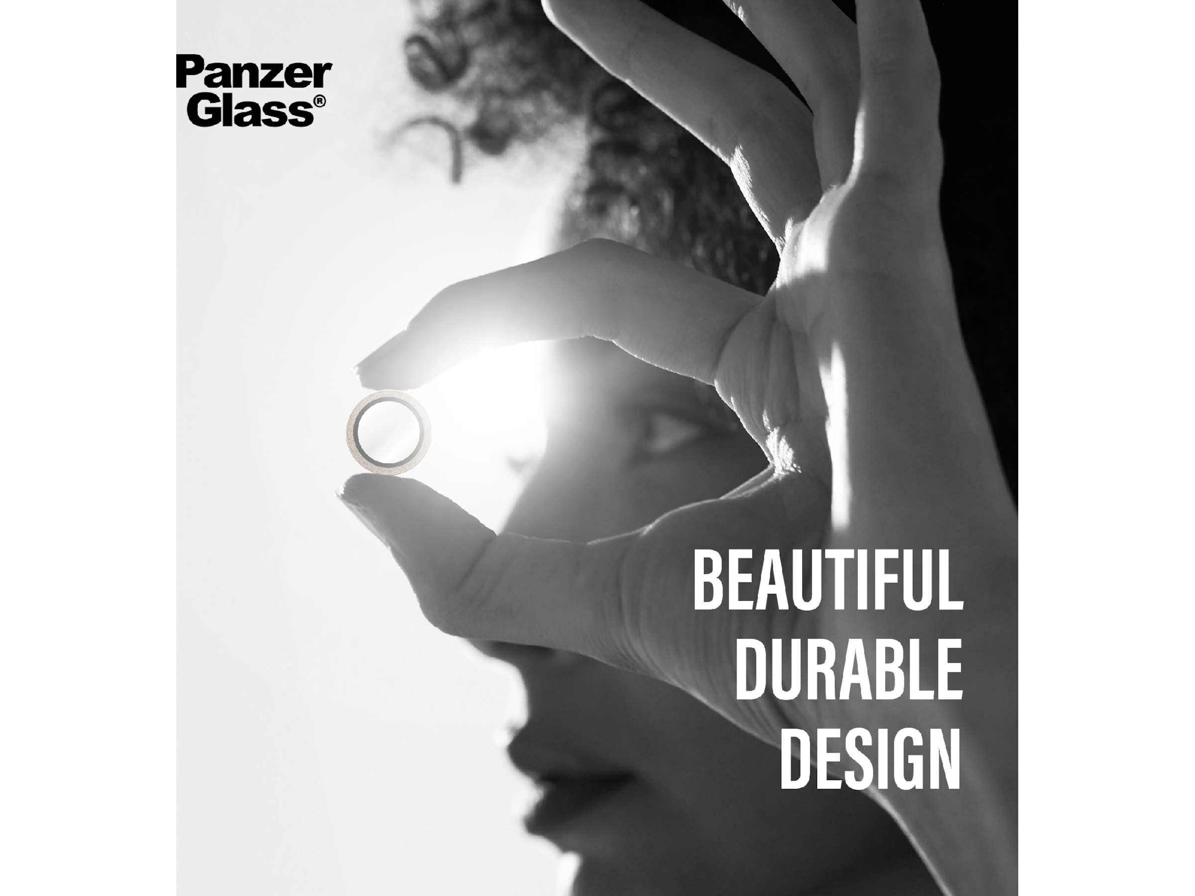 PanzerGlass iPhone Air Hoops Linsebeskytter (glitter gold) Skjermbeskytter