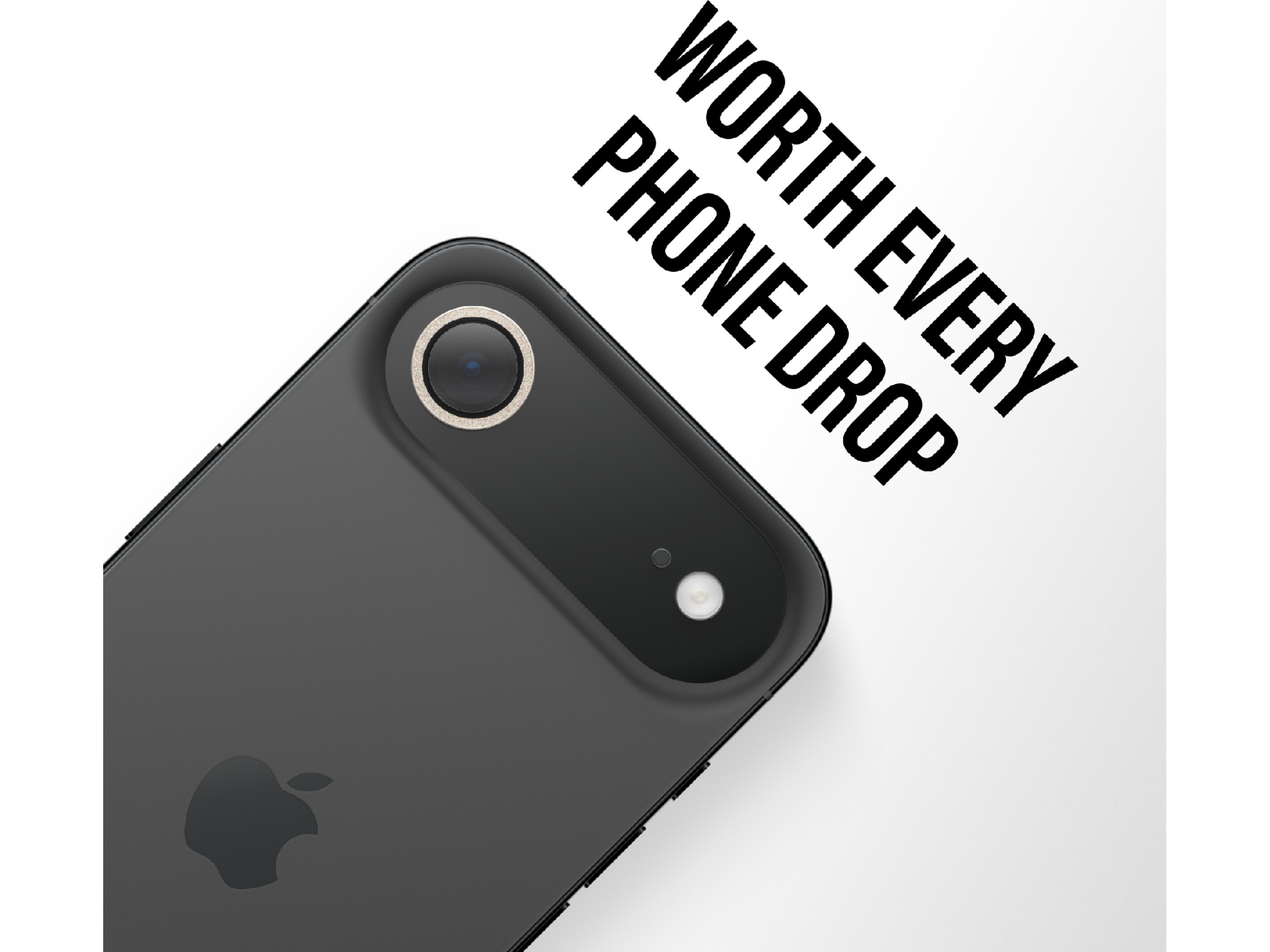 PanzerGlass iPhone Air Hoops Linsebeskytter (glitter gold) Skjermbeskytter