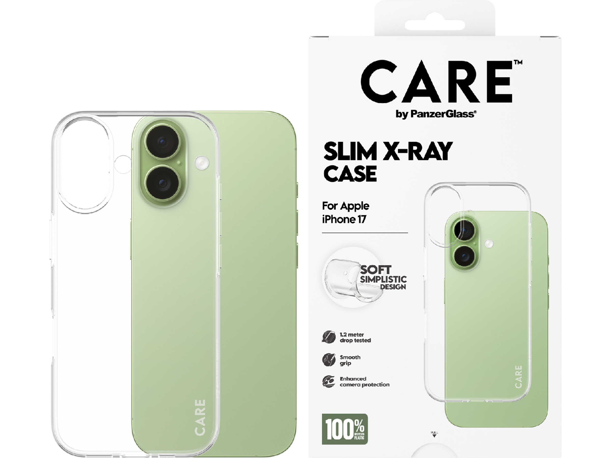 PanzerGlass CARE iPhone 17 Fashion Silikondeksel (gjennomsiktig) Mobildeksel