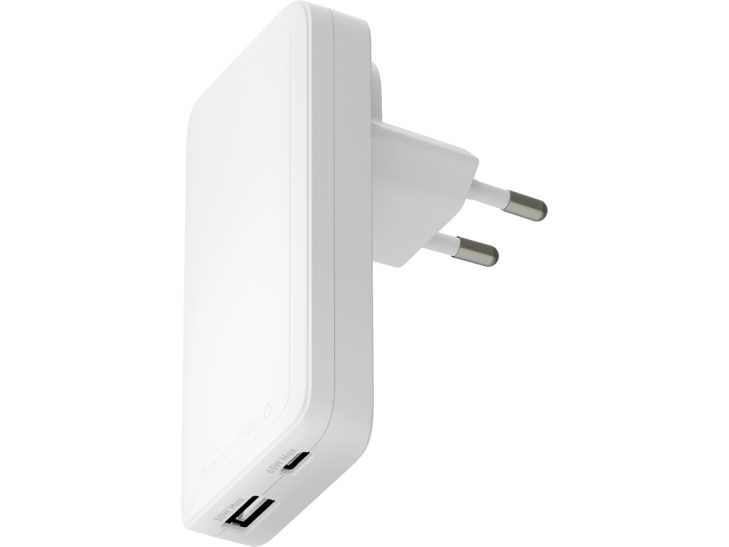 dbramante1928 re-charge Pro EU/US Slim Vegglader (hvit) Mobilladere