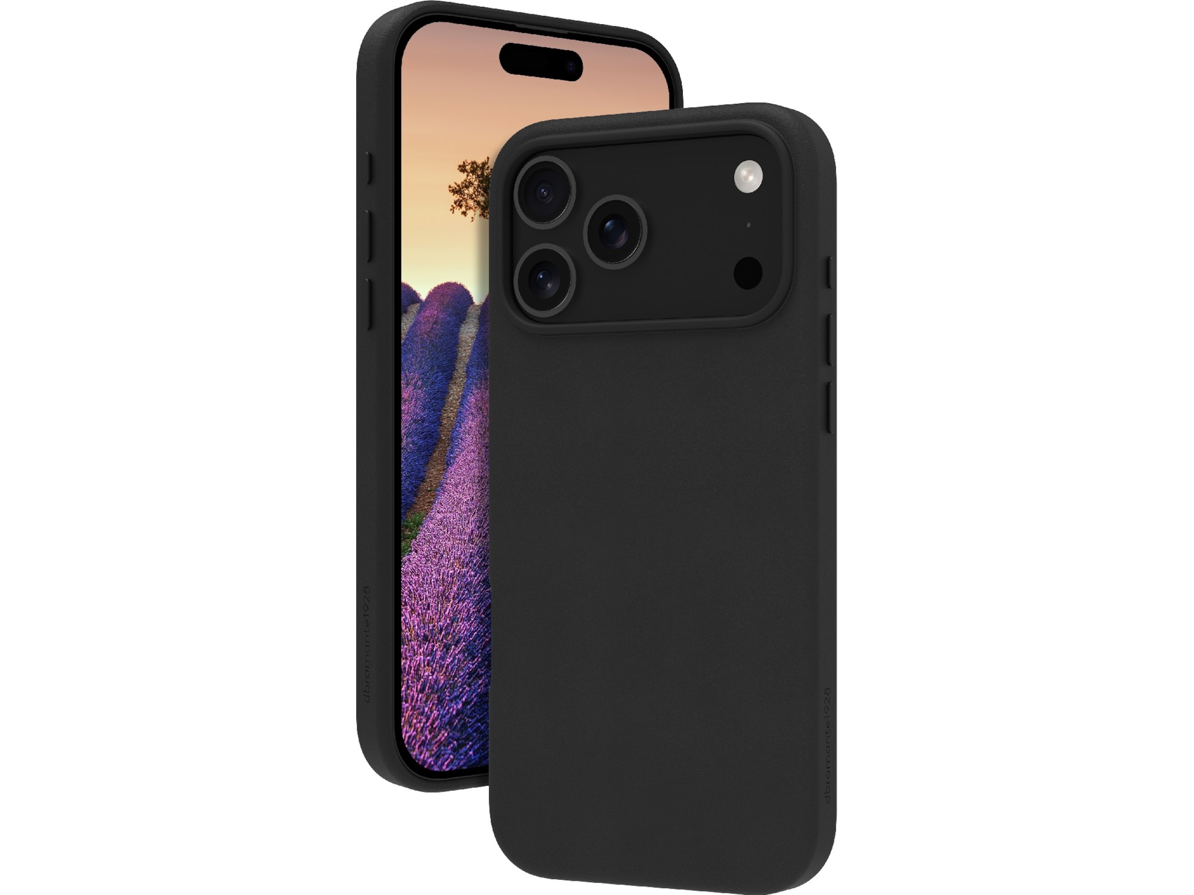 dbramante1928 iPhone 17 Pro Max Roskilde skinndeksel (sort) Mobildeksel