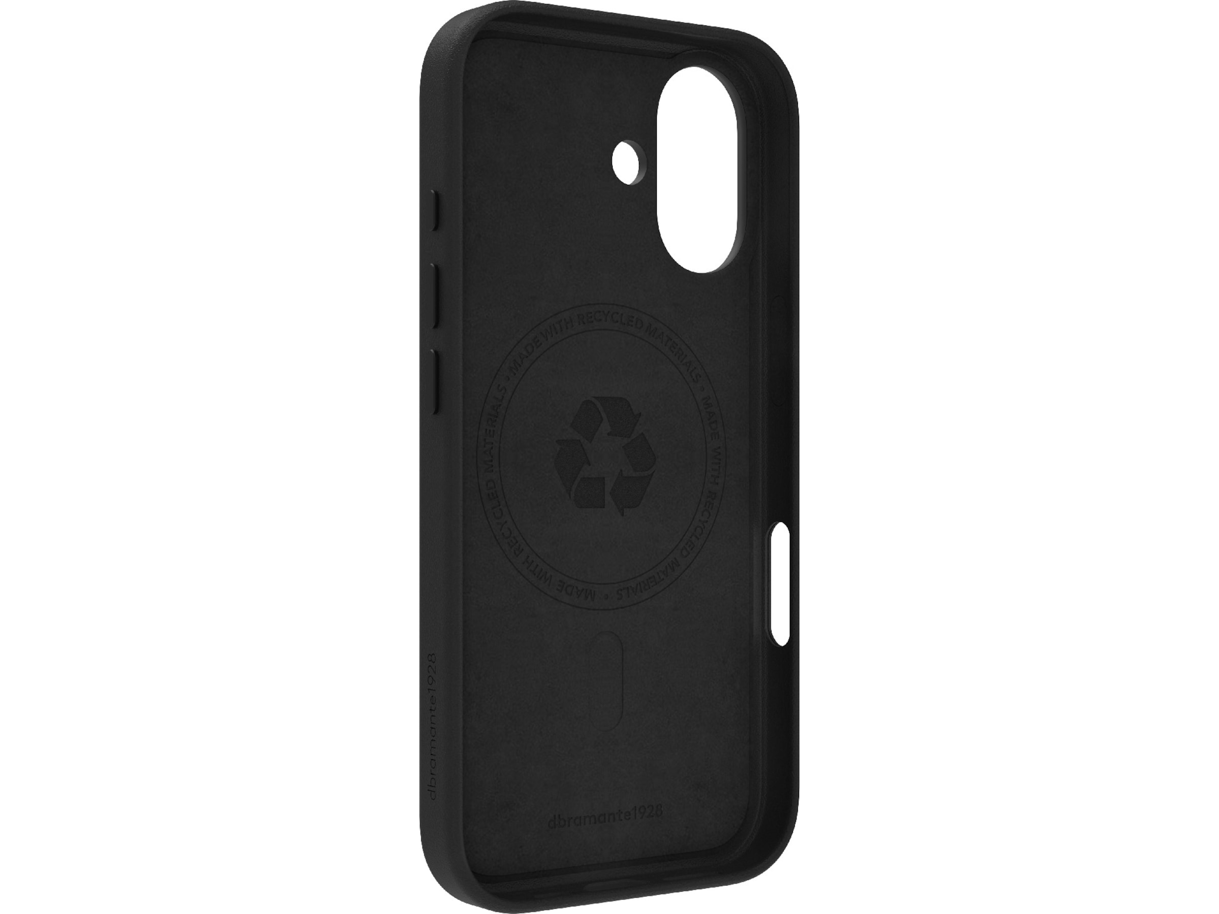 dbramante1928 iPhone 17 Roskilde skinndeksel (sort) Mobildeksel