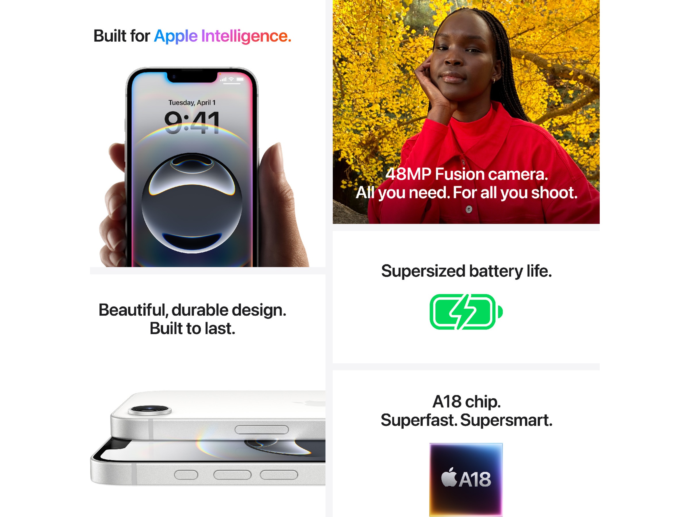 iPhone 16e 256GB (sort) Demo mobiltelefoner