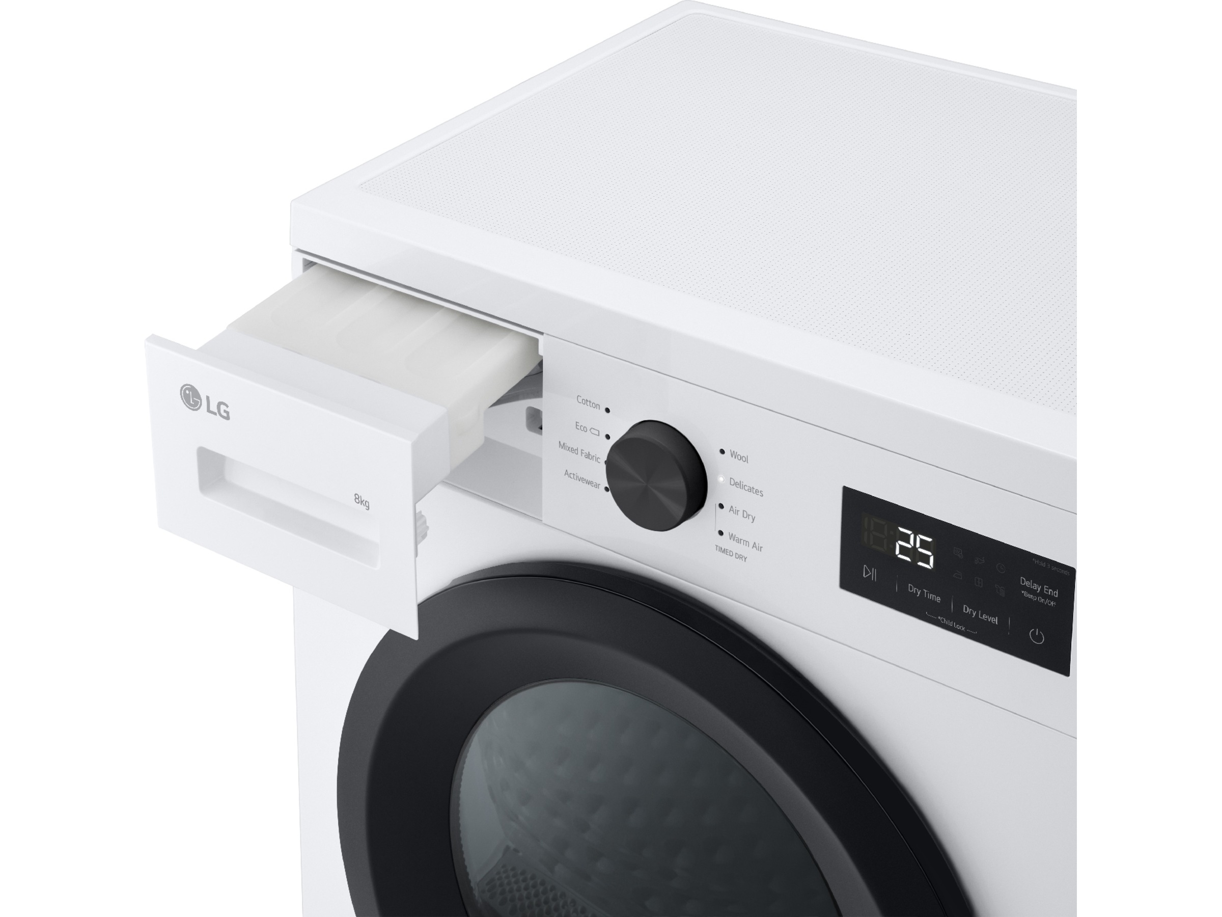 LG RHA1008NWKBLG Tørketrommel (hvit) -B-Grade Demo vask & tørk