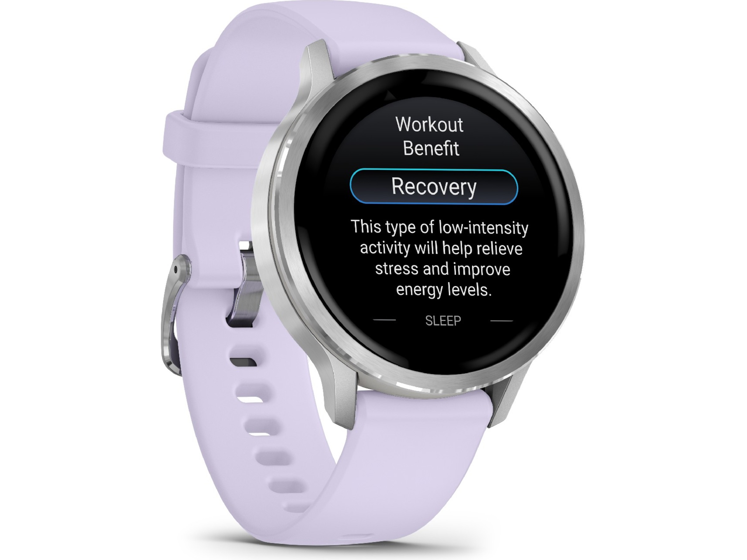 Garmin Venu 4 41mm GPS (silver/periwinkle) -B-Grade Demo klokker