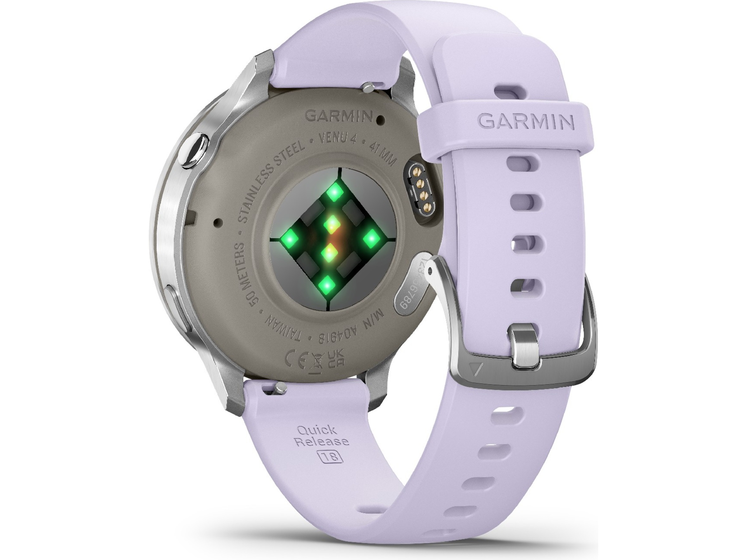 Garmin Venu 4 41mm GPS (silver/periwinkle) -B-Grade Demo klokker