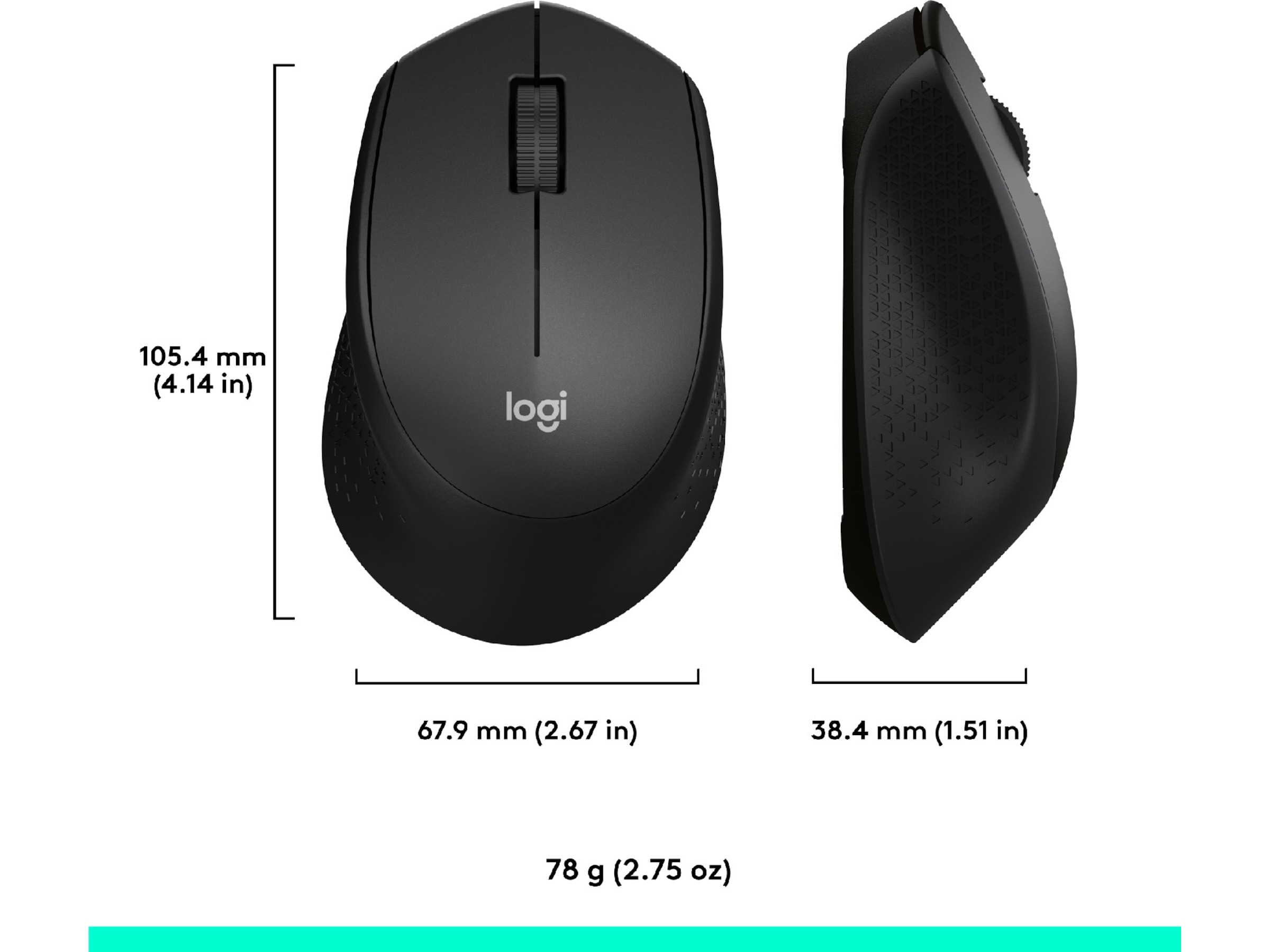 Logitech M330 Silent Plus Trådløs PC mus (sort) Mus