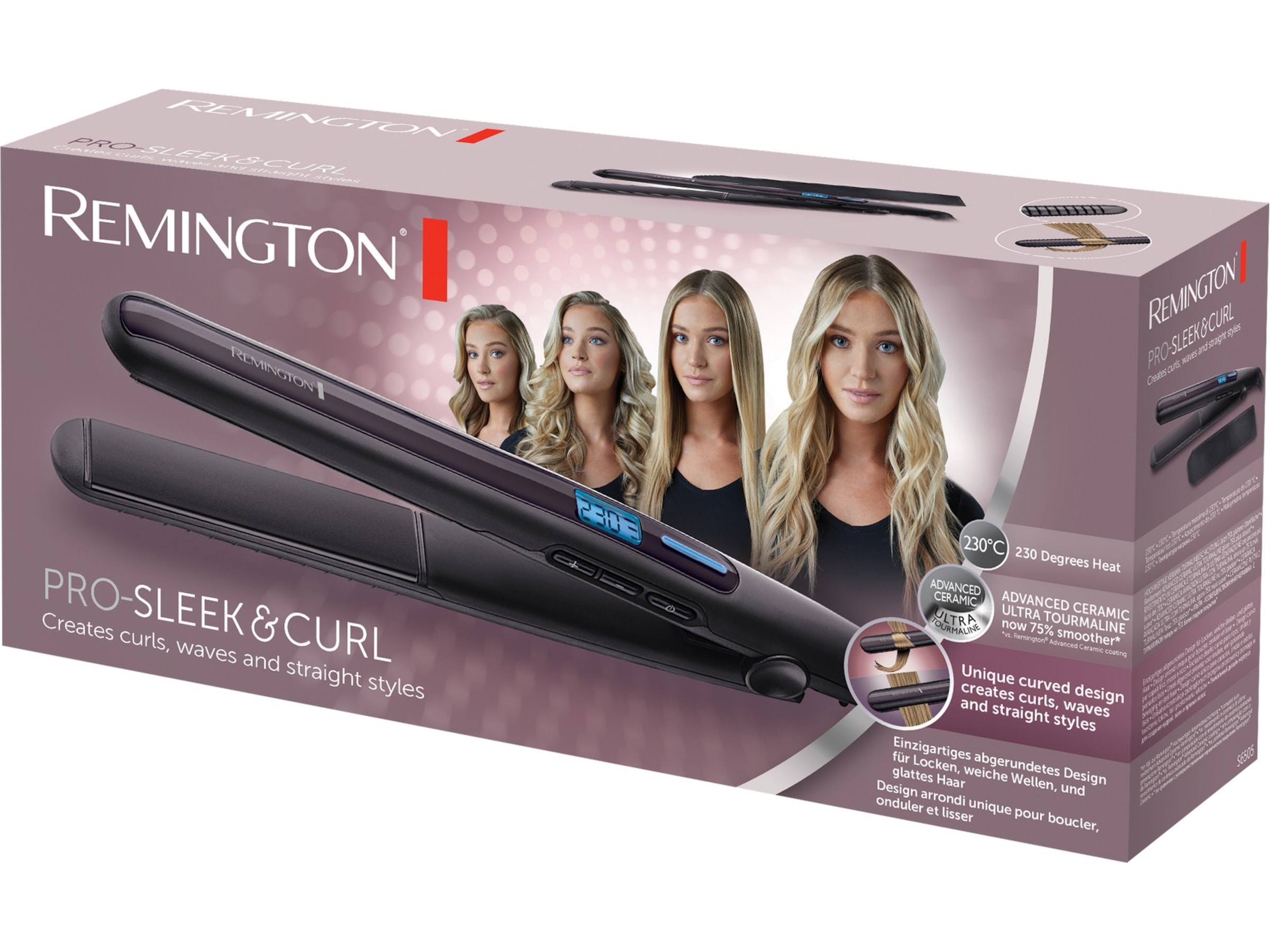 Remington PRO-Sleek & Curl rettetang S6505 Hårpleie & styling
