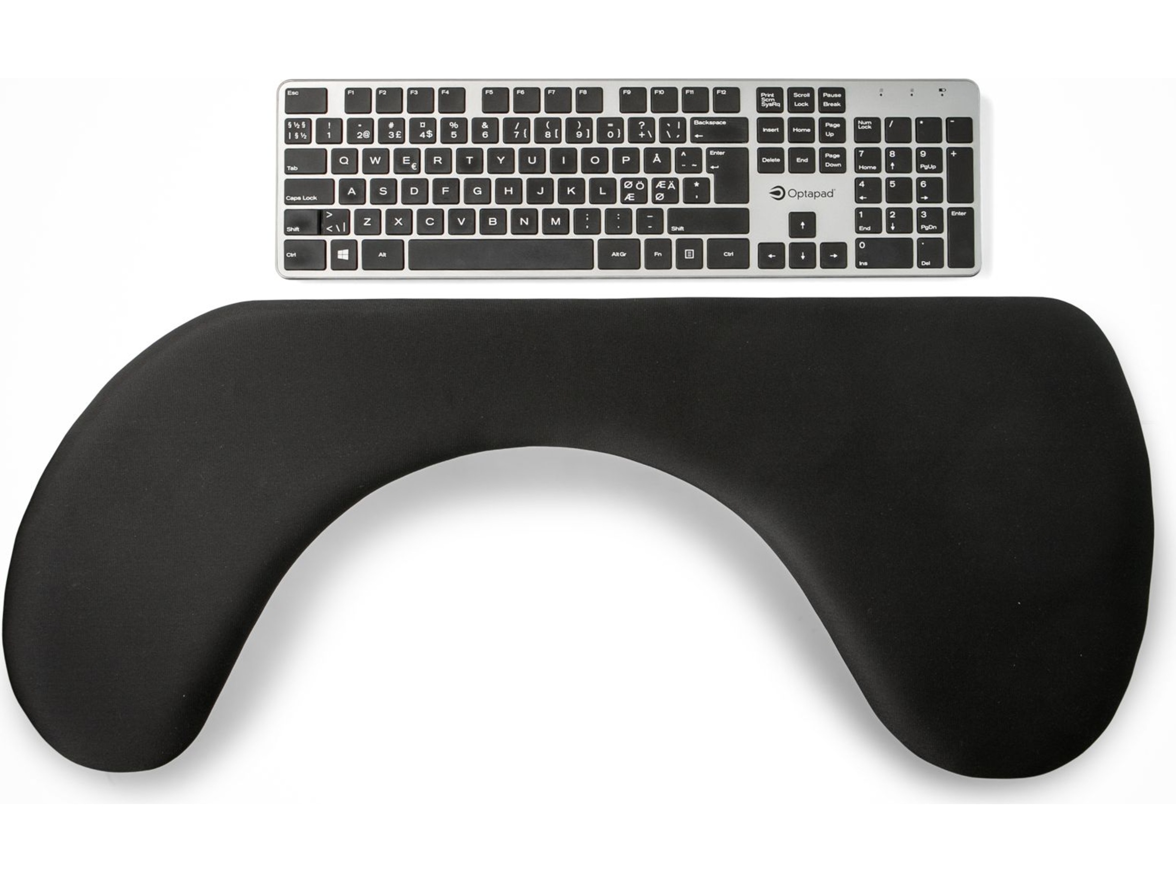 Kenson Asymmetrisk underarmsstøtte 70cm (sort) Håndleddstøtte