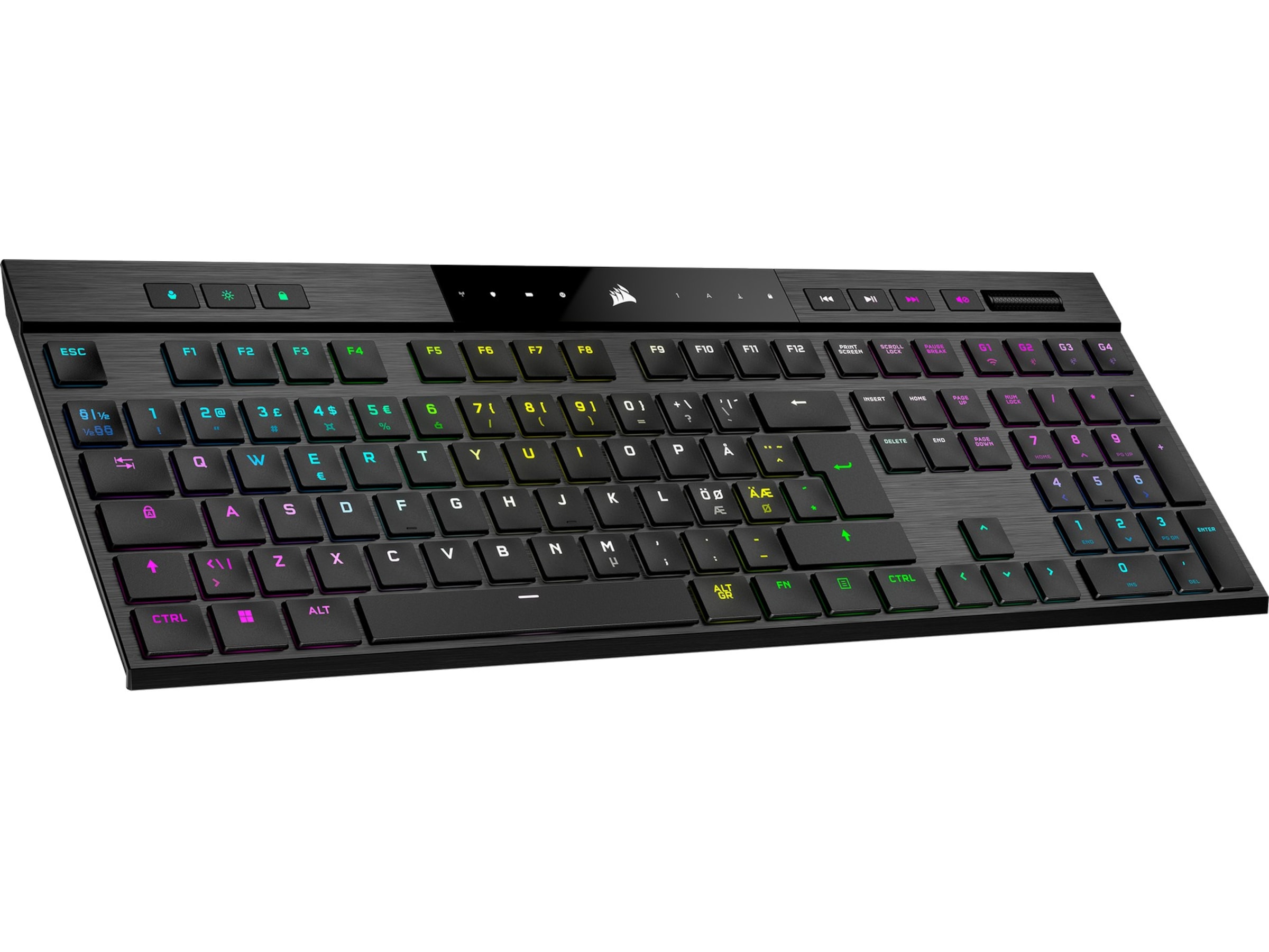 Corsair K100 Trådløst Gamingtastatur RGB (sort) Gamingtastatur