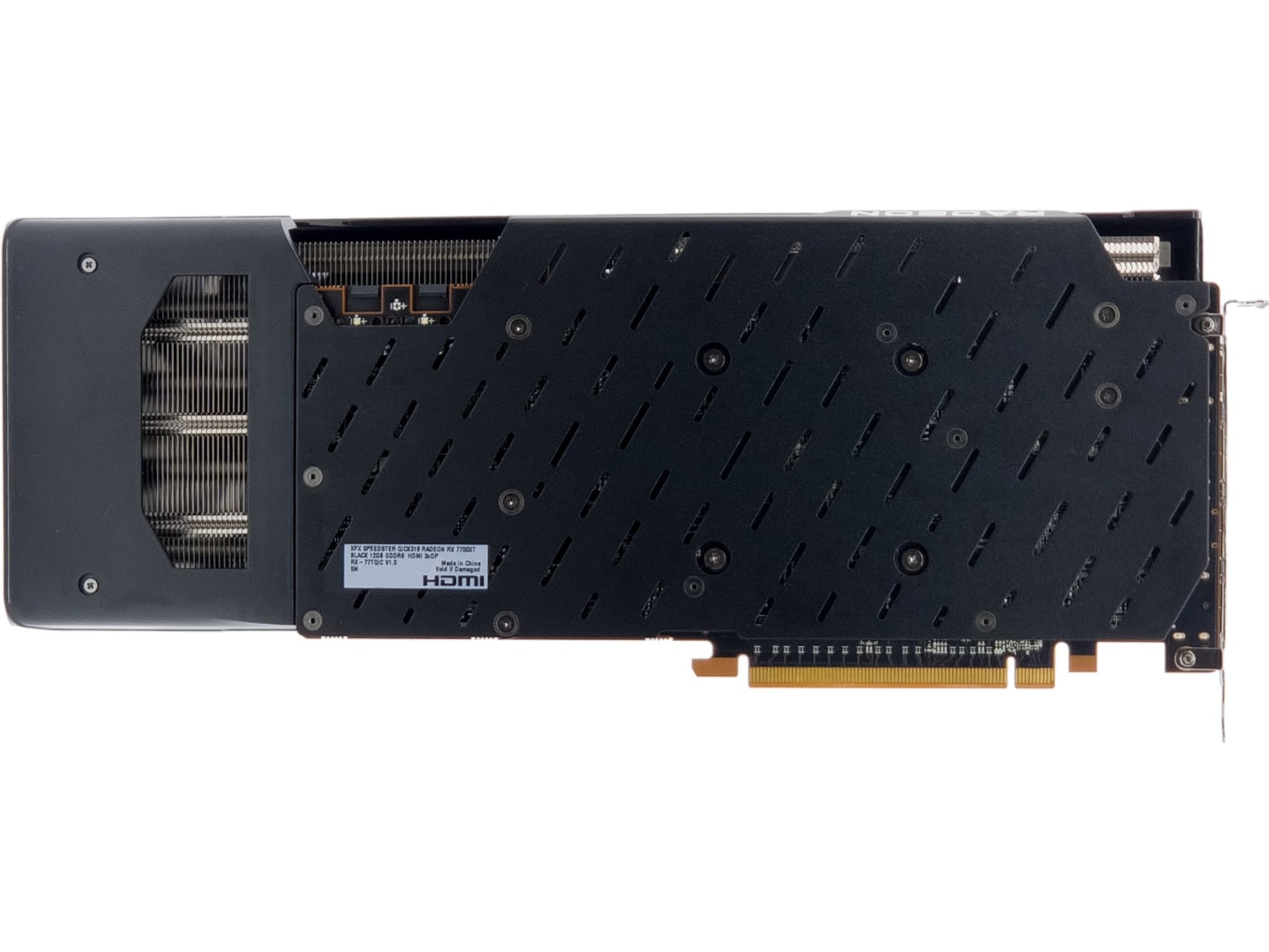 XFX Speedster QICK 319 Radeon RX 7700 XT Black Skjermkort