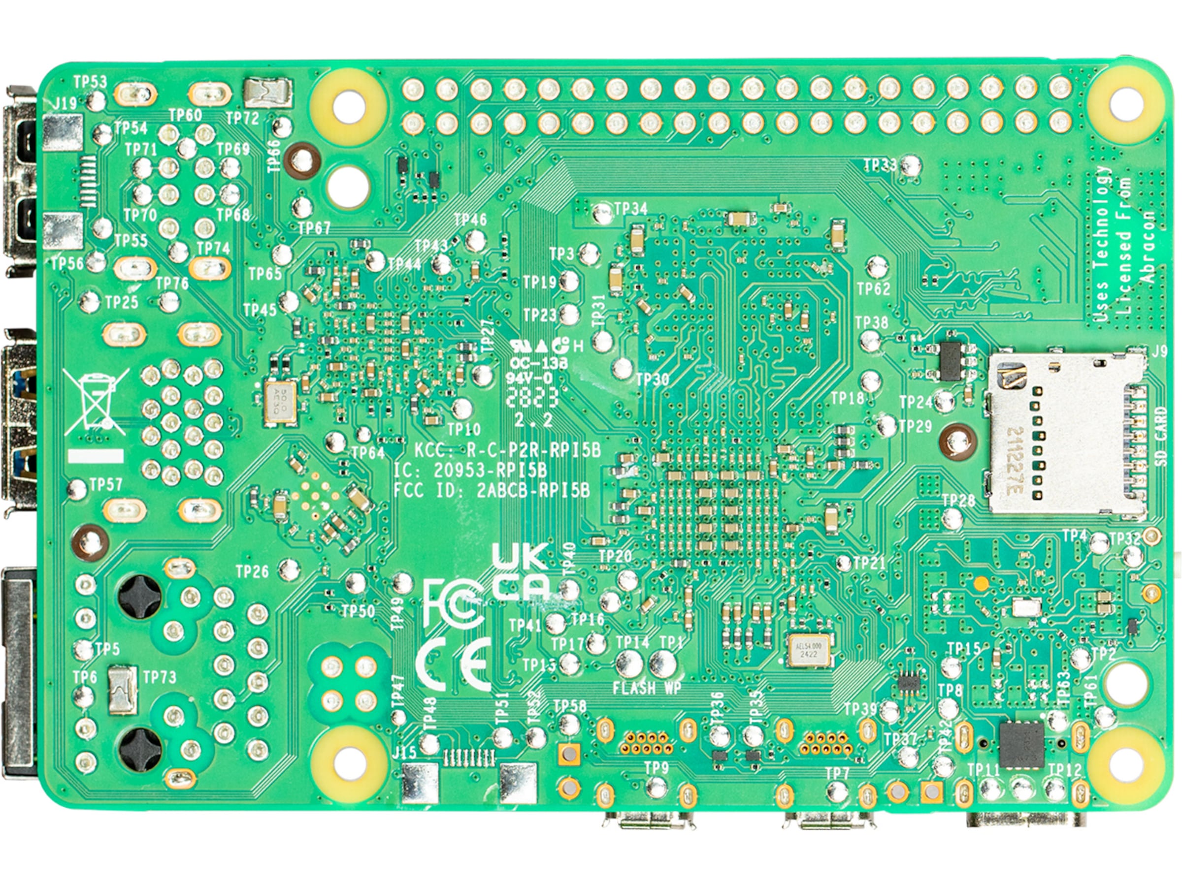 Raspberry Pi 5 Model B, 8GB RAM Integrert CPU