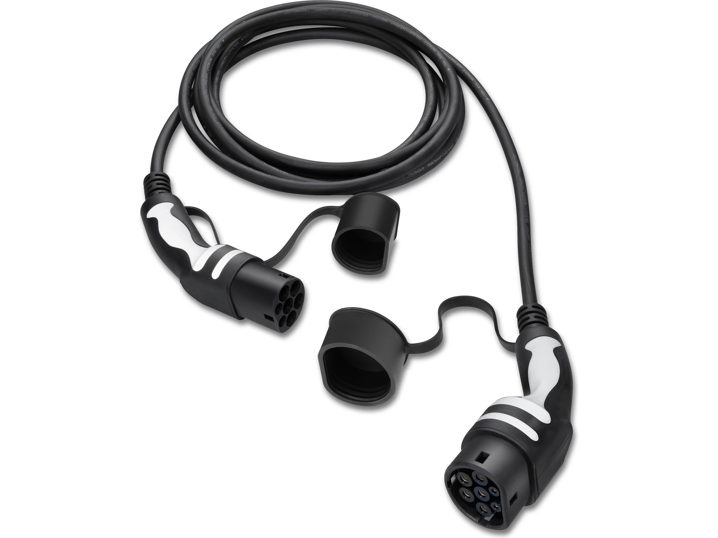 Freev EV-Charge 3000 Type 2 ladekabel 5m (sort/hvit) Ladekabler til elbil