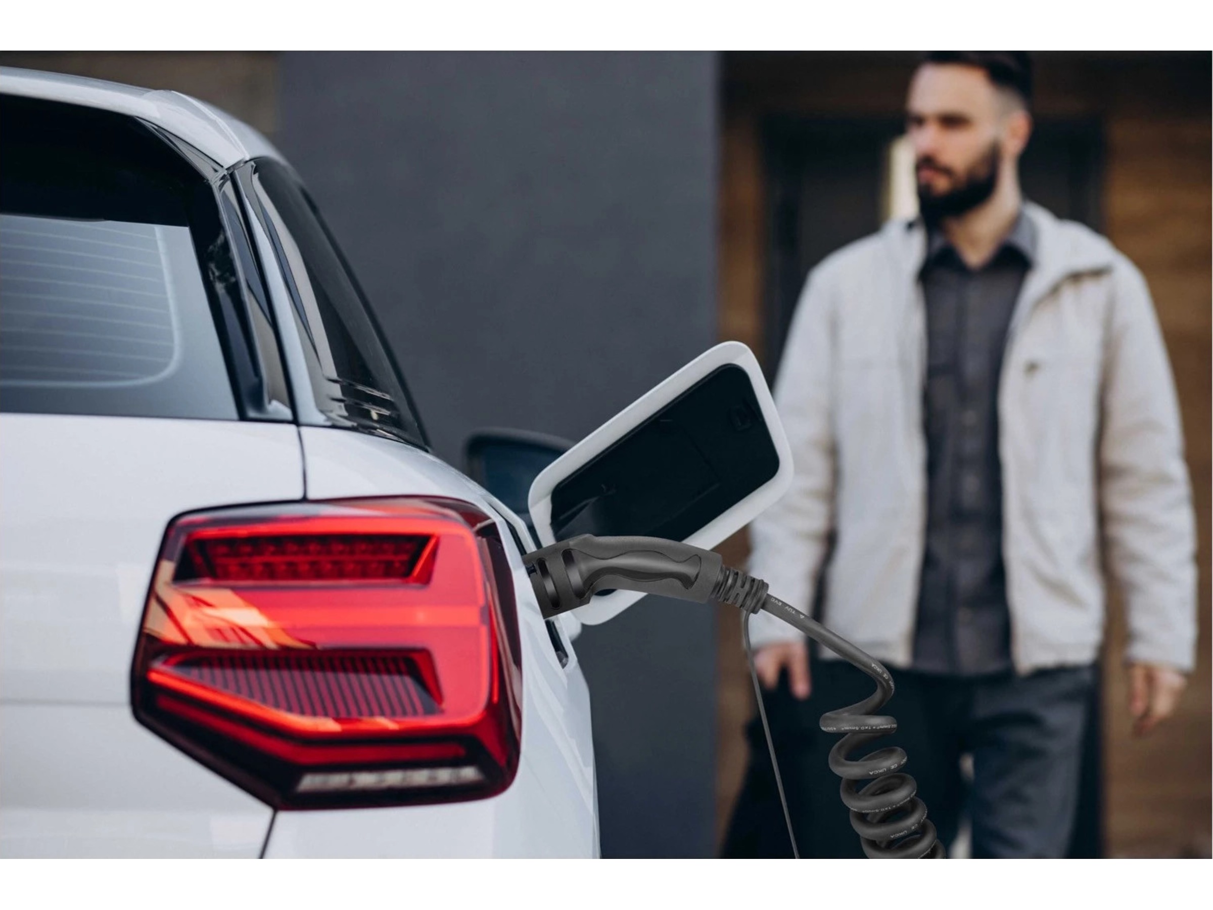 EV-Charge 2500 ladekabel spiral 11 kW 7 m Ladekabler til elbil