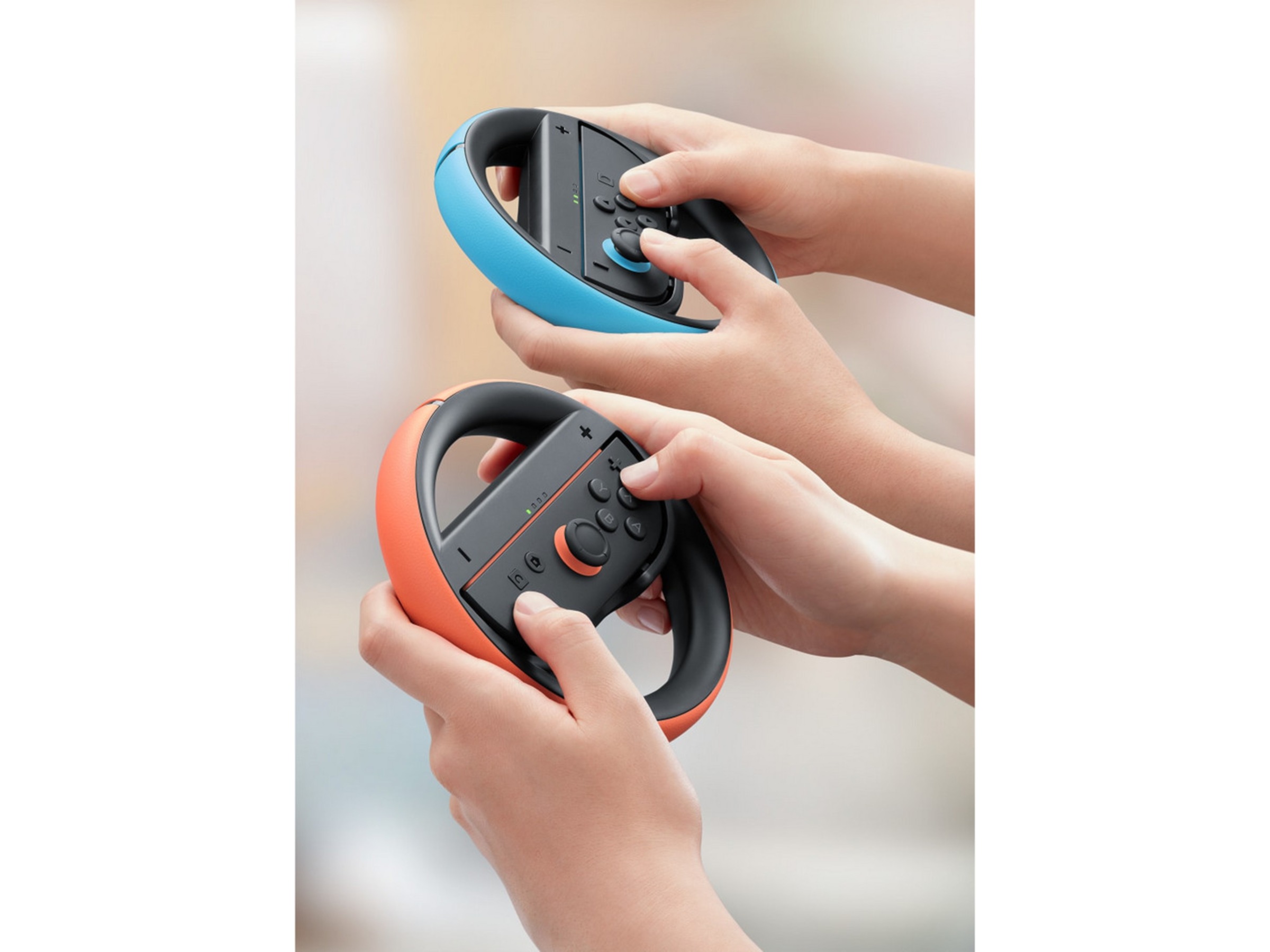 Nintendo Switch 2 Joy-Con 2 Wheel Pair (light blue/light red) Tilbehør til spillkonsoller