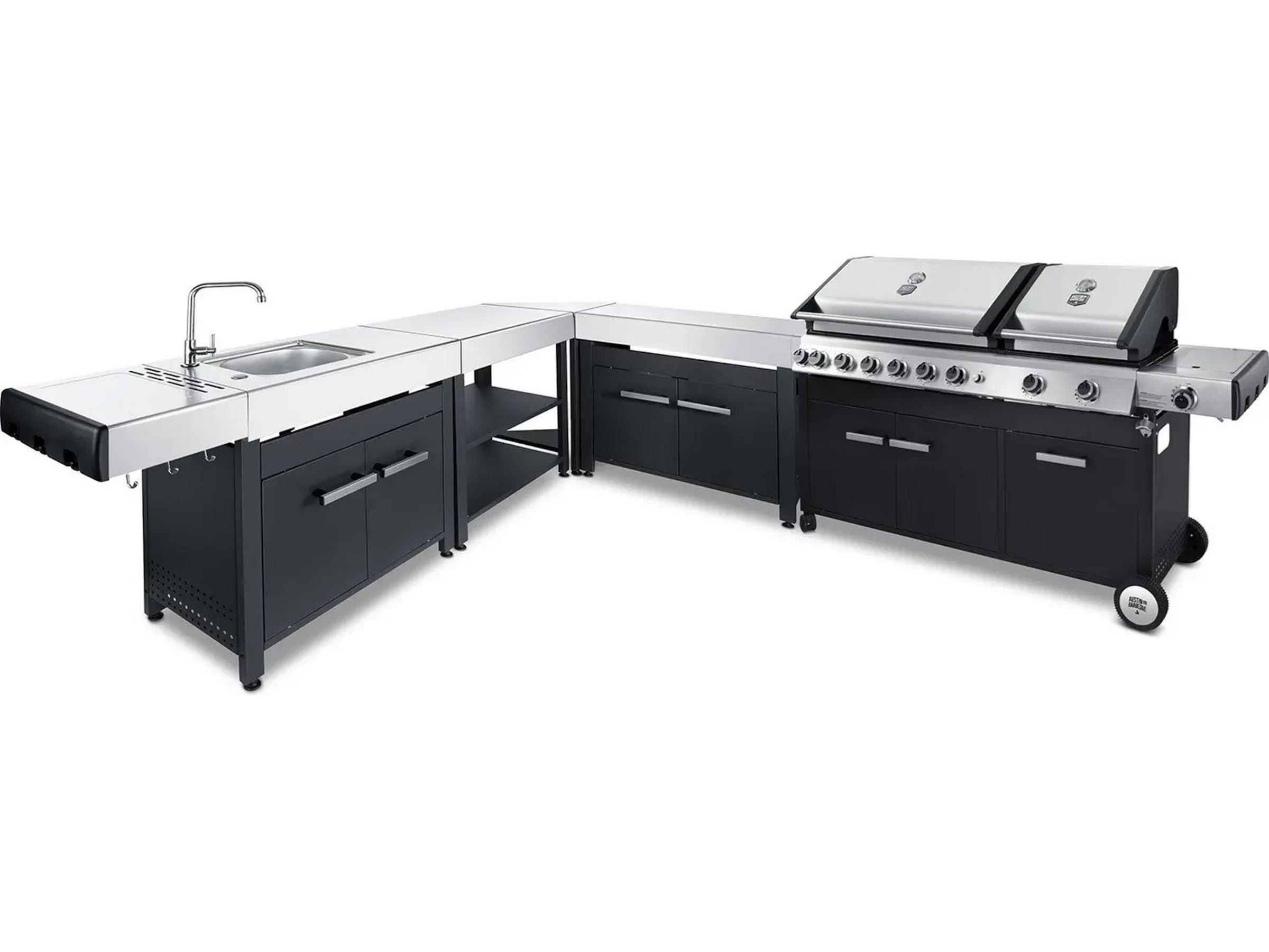 Austin and Barbeque Gassgrill 8+2 brennere Grill