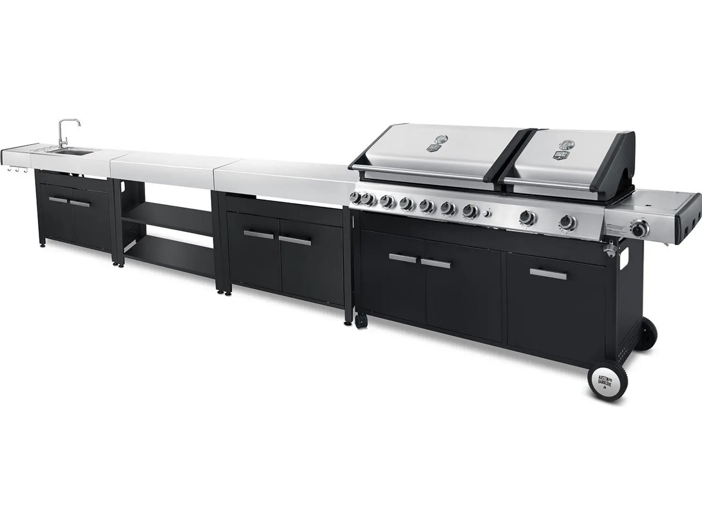 Austin and Barbeque Gassgrill 8+2 brennere Grill