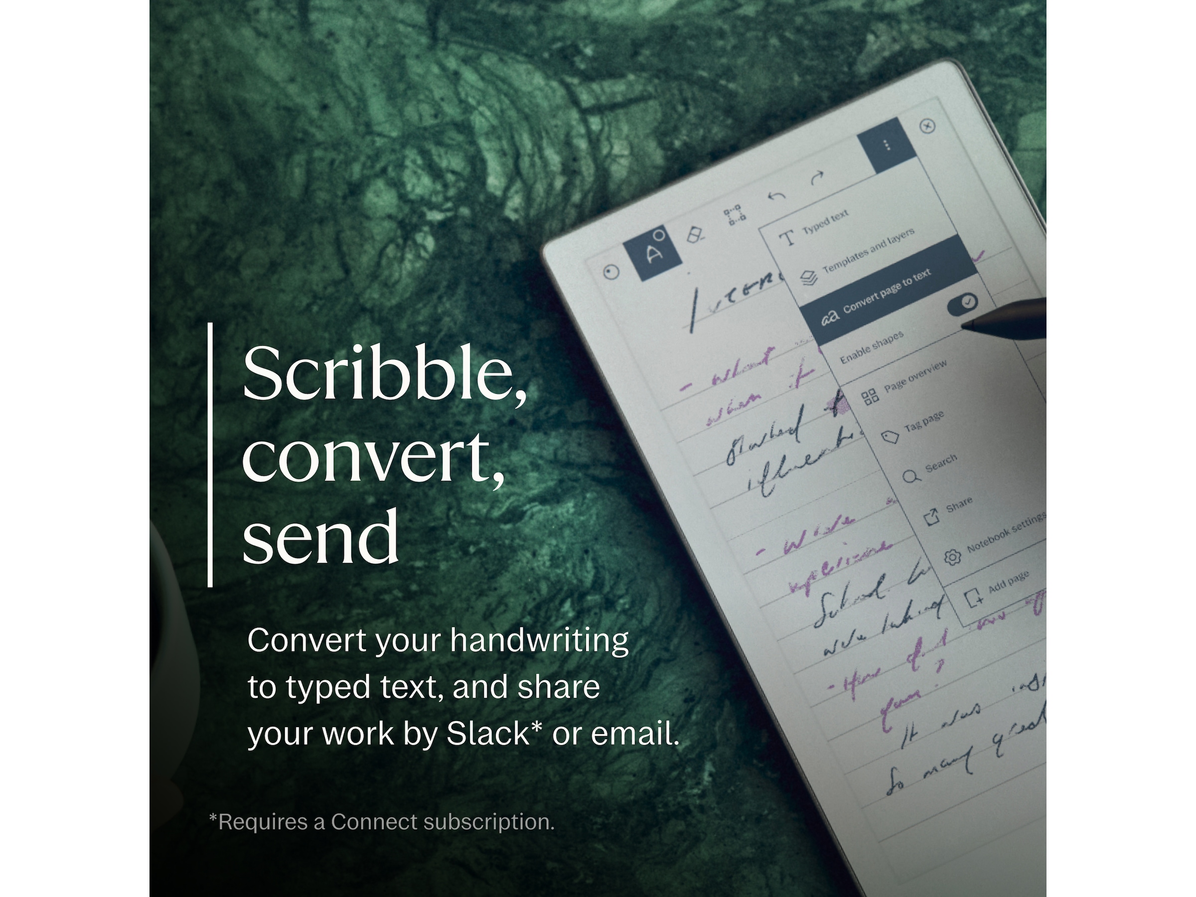 reMarkable Paper Pro 7.3" inkl. Marker Plus & Book Folio (sort skinn) Digitale notatblokker