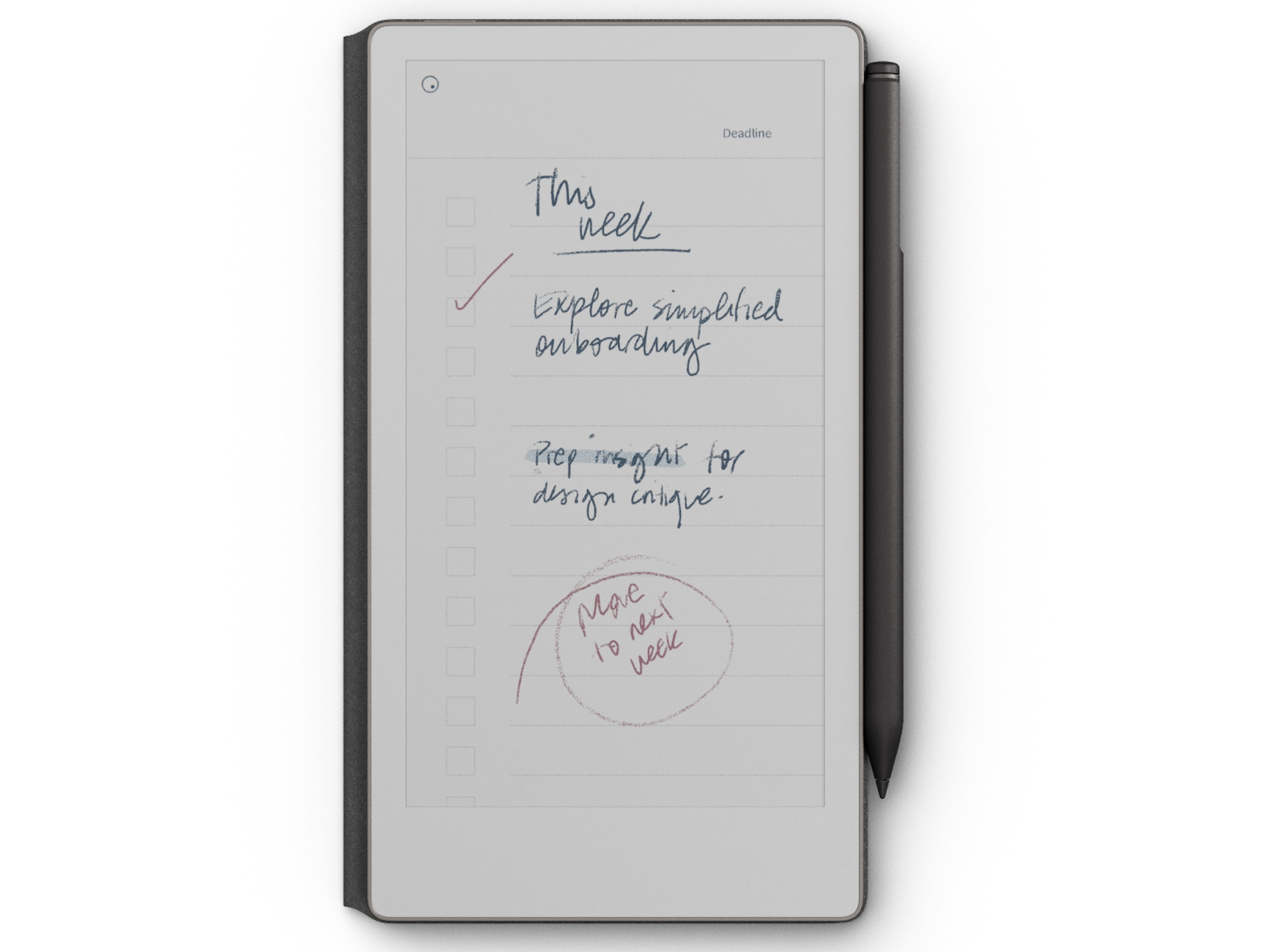 reMarkable Paper Pro 7.3" inkl. Marker Plus & Book Folio (sort skinn) Digitale notatblokker