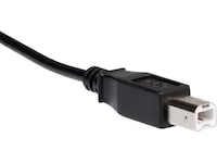 USB-C til USB-B kabel 2m (sort) USB-kabler