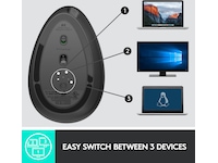 Logitech MX Vertical Trådløs BluetoothMus Ergonomi