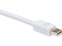 Mini DP til HDMI kabel 2m (hvit) Monitorkabler