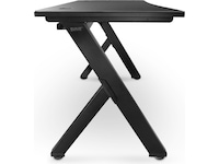 Svive Cygnus Gaming Desk matt sort med grå sømmer Gamingdesk