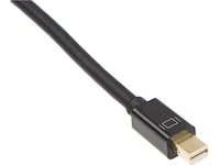 MiniDP til Displayport kabel 1m (sort) Monitorkabler