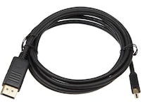 MiniDP til Displayport kabel 1m (sort) Monitorkabler