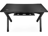 Svive Cygnus Gaming Desk matt sort med sorte sømmer Gamingdesk
