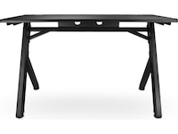 Svive Cygnus Gaming Desk matt sort med sorte sømmer Gamingdesk