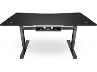 Svive Altair Gaming Desk matt sort med sorte sømmer Gamingdesk