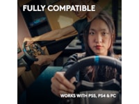 Logitech G923 Driving Force Racing PS4/PS5/PC Ratt og pedaler