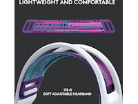 Logitech G733 LIGHTSPEED Trådløst Gaming Headset (hvit). Gamingheadset