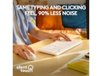 Logitech MK295 Silent Wireless Combo tastatur og mus (hvit) Mus & tastatur -kombipakker