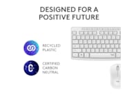 Logitech MK295 Silent Wireless Combo tastatur og mus (hvit) Mus & tastatur -kombipakker