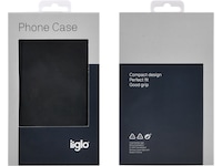 iiglo iPhone 12 / 12 Pro Lommebokdeksel (sort) Mobildeksel