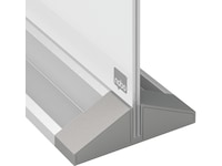 Nobo tosidig skrivebordstavle i glass - 60x45 cm Tilbehør til arbeidssteder og avlukker