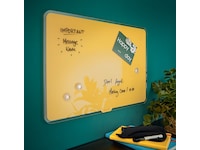 Leitz Cosy Glasstavle - magnetisk whiteboardtavle 80x60 cm - varmgul Whiteboardtavler
