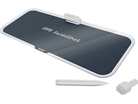 Leitz Cosy Notatplate med glassoverflate som en whiteboard -fløyelsgrå Whiteboardtavler