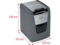 Rexel Makuleringsmaskin Optimum AutoFeed+ 100X automatisk krysskutt P4 Makuleringsmaskiner