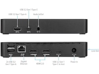 Targus Universal Dual 4K Docking m/DP Dockingstasjon & USB-HUB