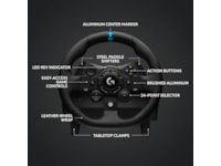 Logitech G923 og Driving Force Shifter Bundle Ratt og pedaler