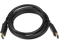 Displayport kabel 1m (sort) Monitorkabler