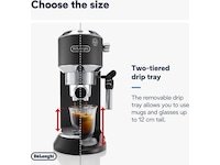 DeLonghi Dedica Style EC685.BK Manuell espressomaskin (sort) -B-Grade Demo hjem & fritid