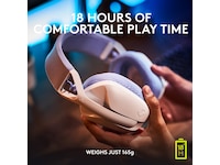 Logitech G435 LIGHTSPEED Trådløst Gaming Headset (hvit/blå) Gamingheadset