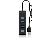 Icy Box USB 3.0 Type-A 4-port hub, IB-HUB1409-U3 Dockingstasjon & USB-HUB