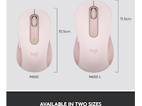 Logitech Signature M650 Medium  trådløs mus Rosa Mus