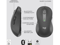 Logitech Signature M650 Large trådløs mus (grafittgrå) Mus